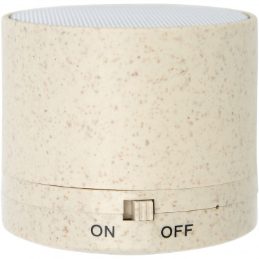 Logo trade business gift photo of: Kikai wheat straw Bluetooth® speaker